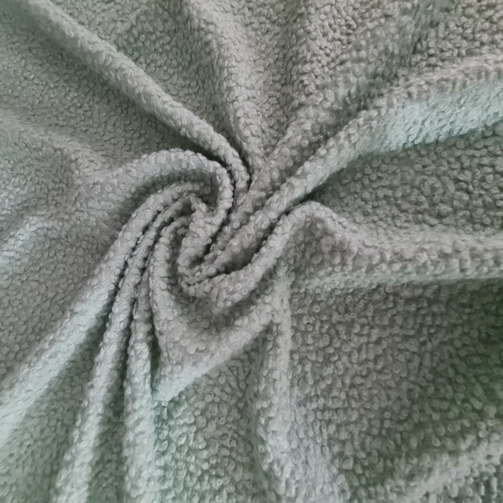 Sea Green Solid Boucle Fabric 17900