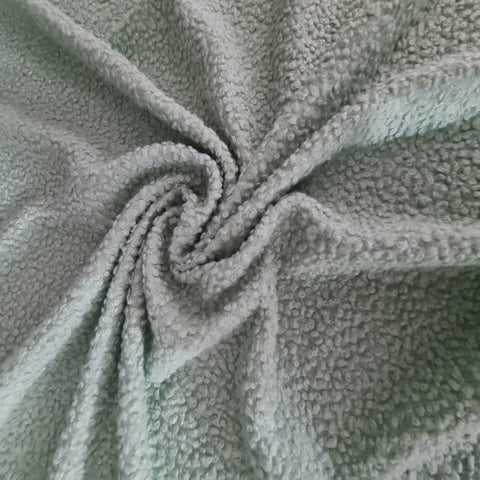 Sea Green Solid Boucle Fabric 17900