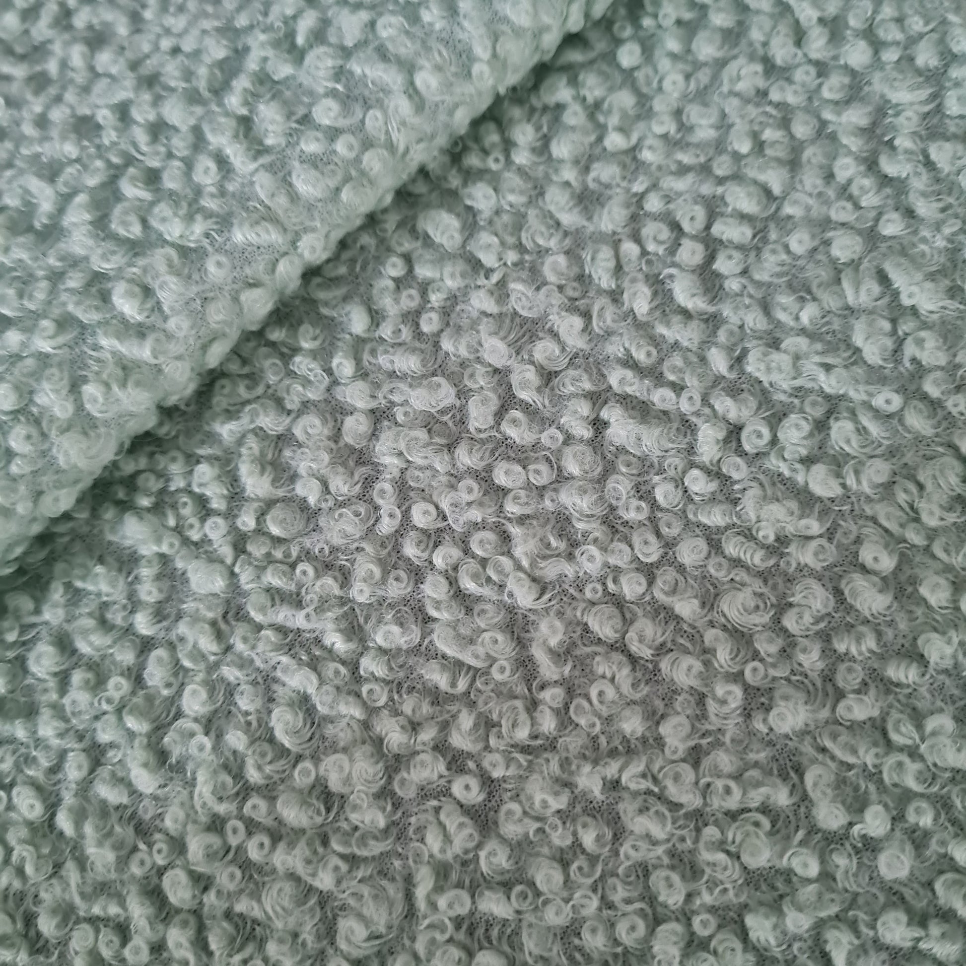 Sea Green Solid Boucle Fabric 17900