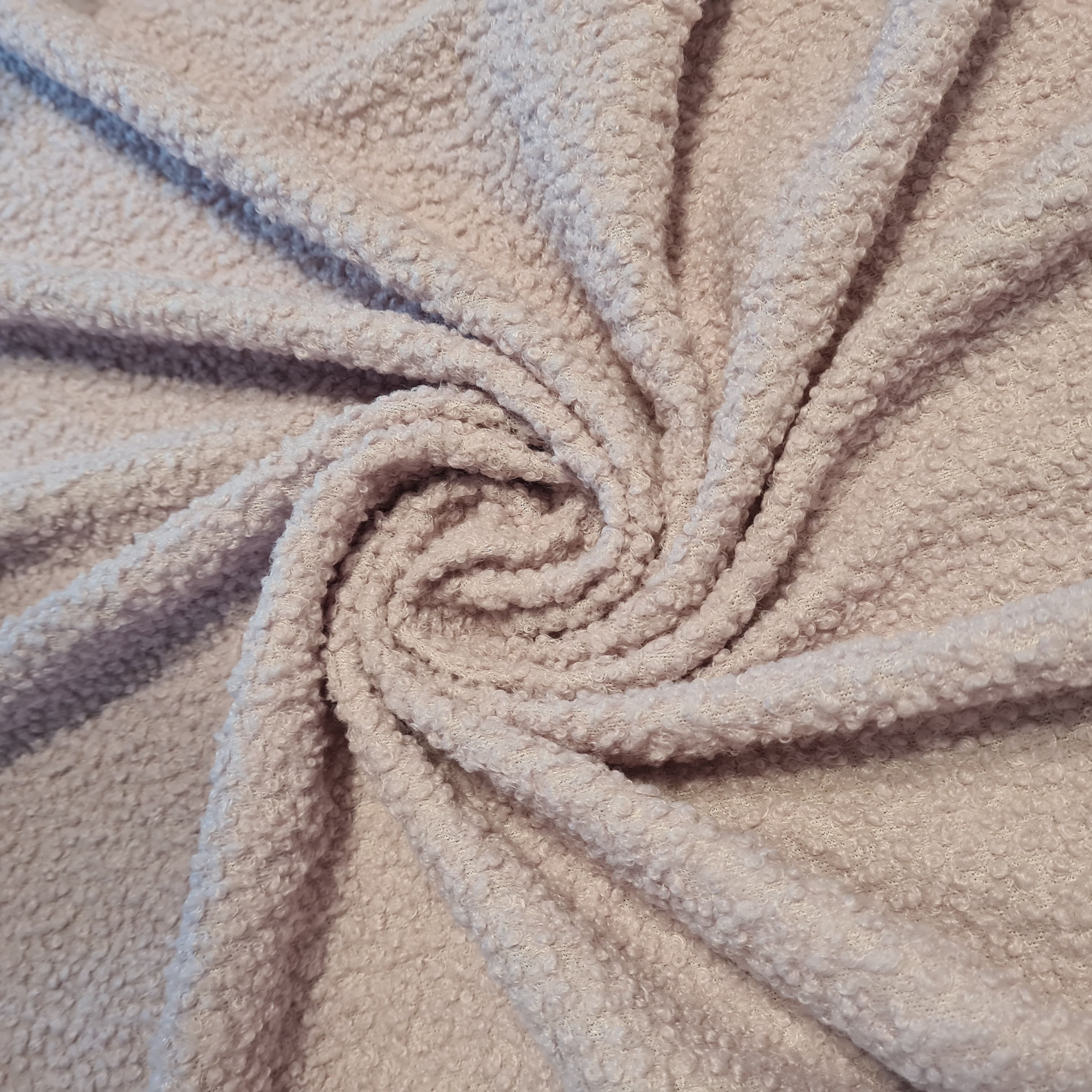 Lilac Solid Boucle Fabric 17903 - TradeUNO