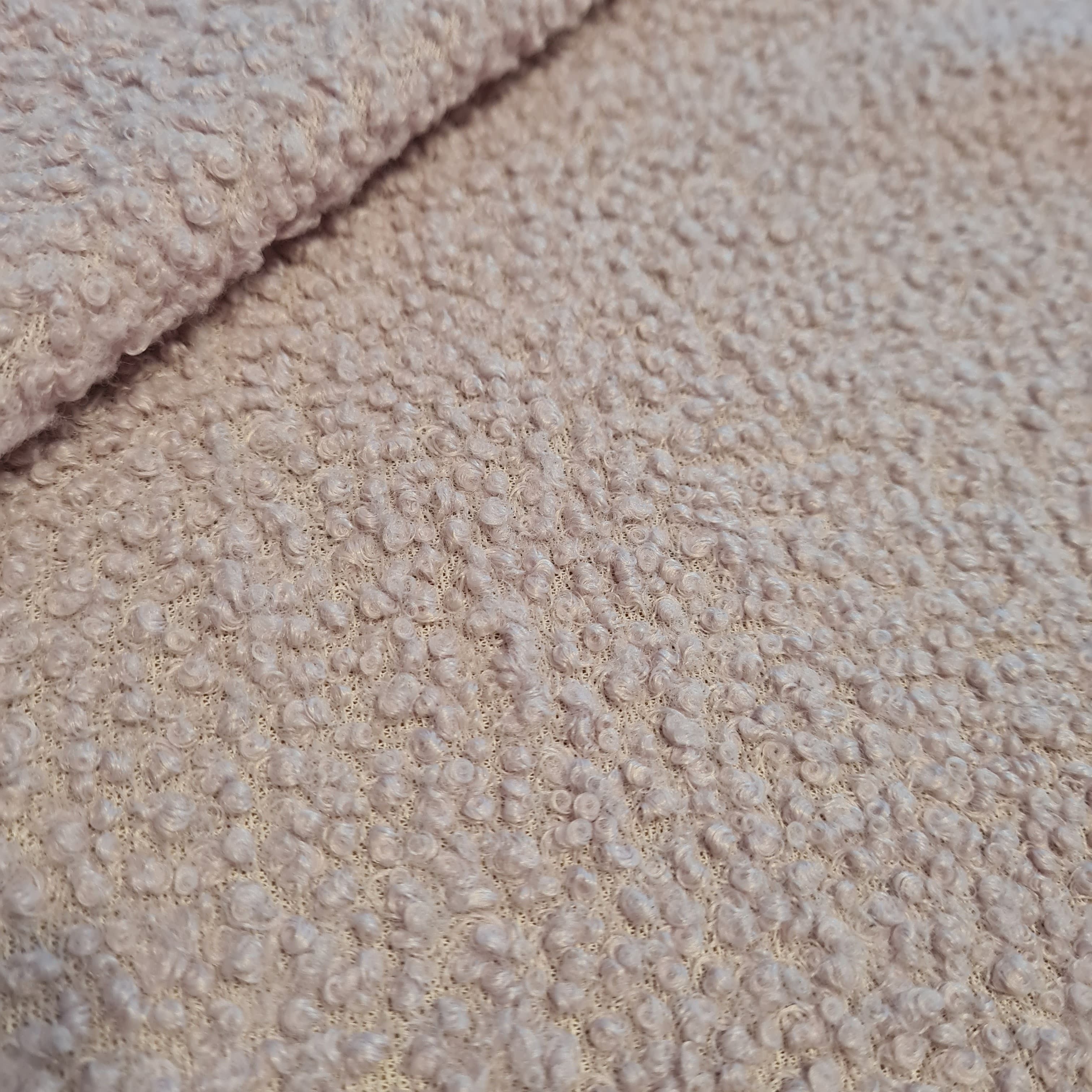 Lilac Solid Boucle Fabric 17903 - TradeUNO