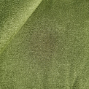 Green Solid Russian Silk Fabric 17927