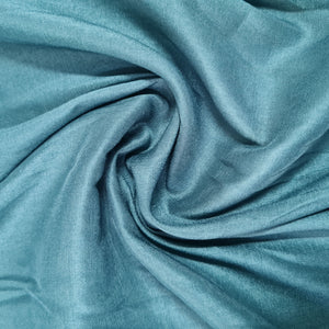 Peacock Green Solid Russian Silk Fabric 17931