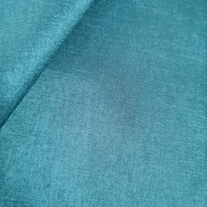 Peacock Green Solid Russian Silk Fabric 17931
