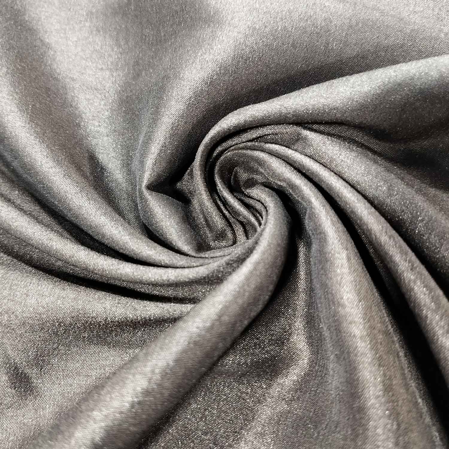 Dark Brown Solid Russian Silk Fabric SB-17936
