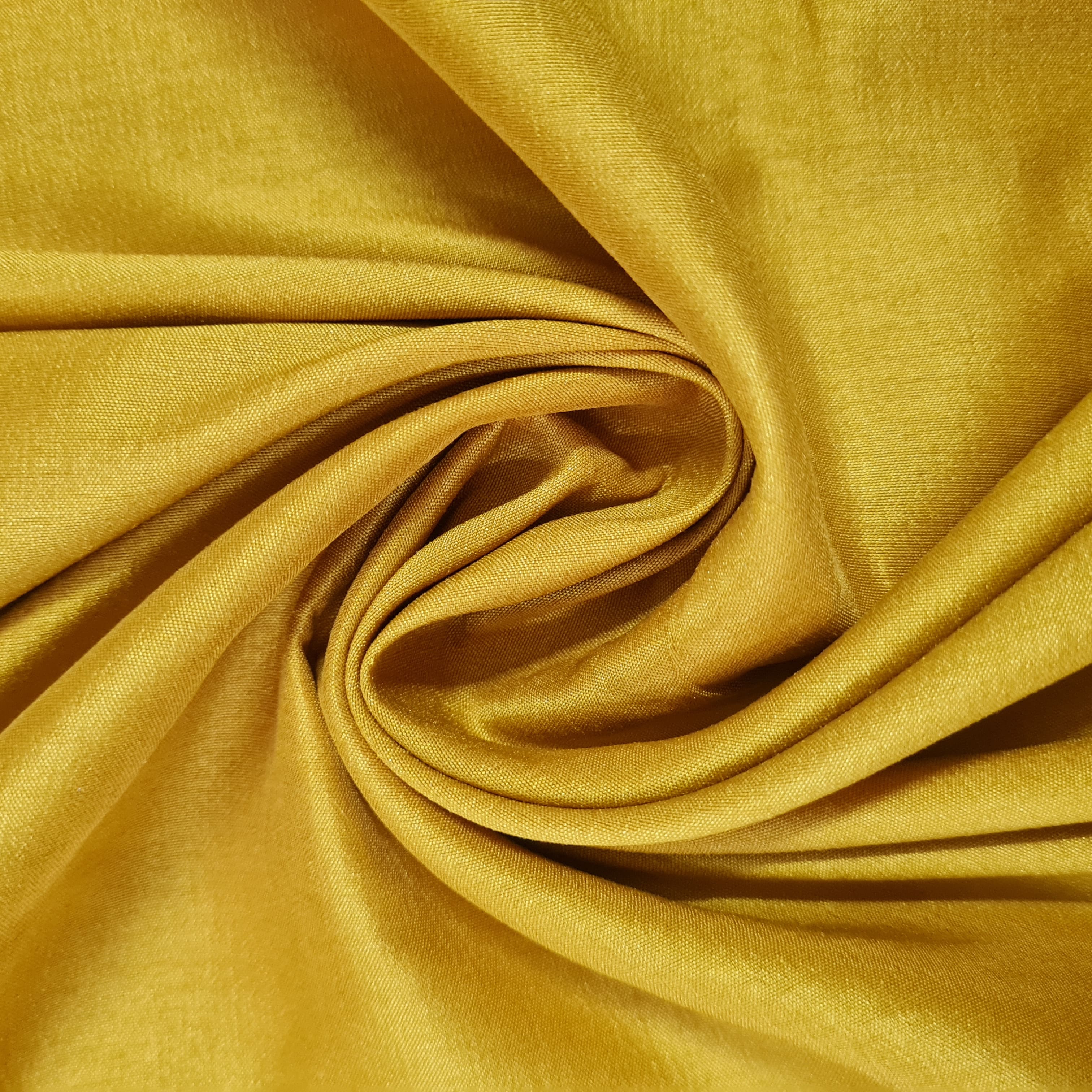 Mustard Solid Russian Silk Fabric 17938