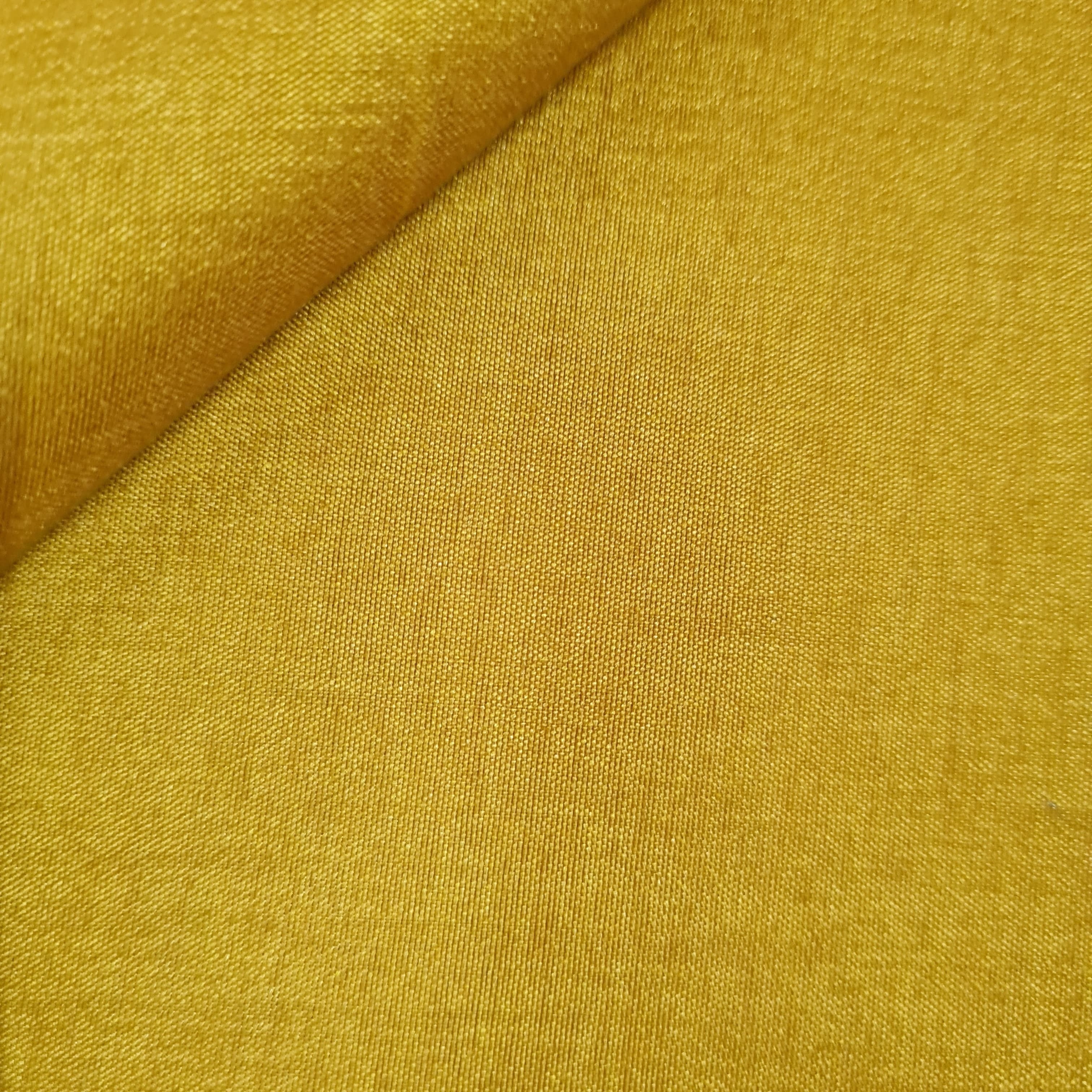 Mustard Solid Russian Silk Fabric 17938