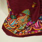 Maroon Gamthi Mirror Embroidery Mulmul Fabric 285 RC-17940