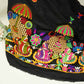 Black Gamthi Mirror Embroidery Mulmul Fabric 285 RC-17941