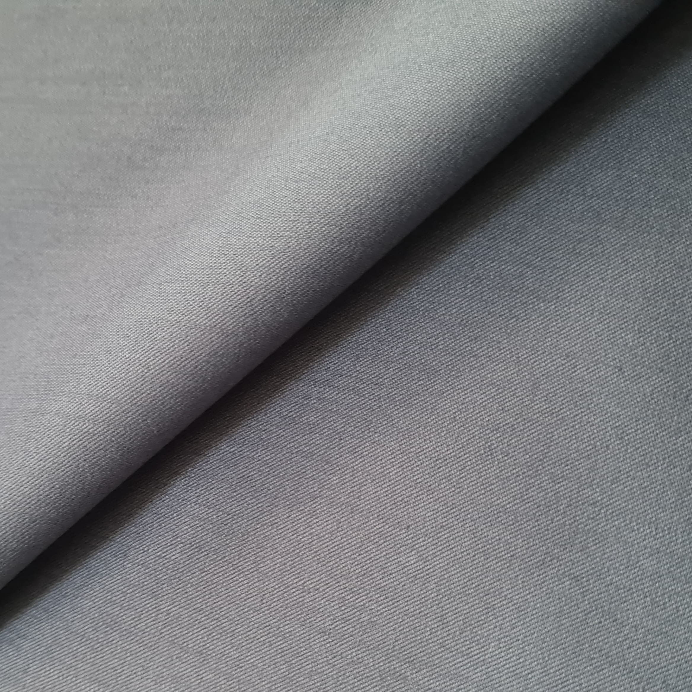 Steal Blue Solid Premium Zupi Suiting Fabric 17966