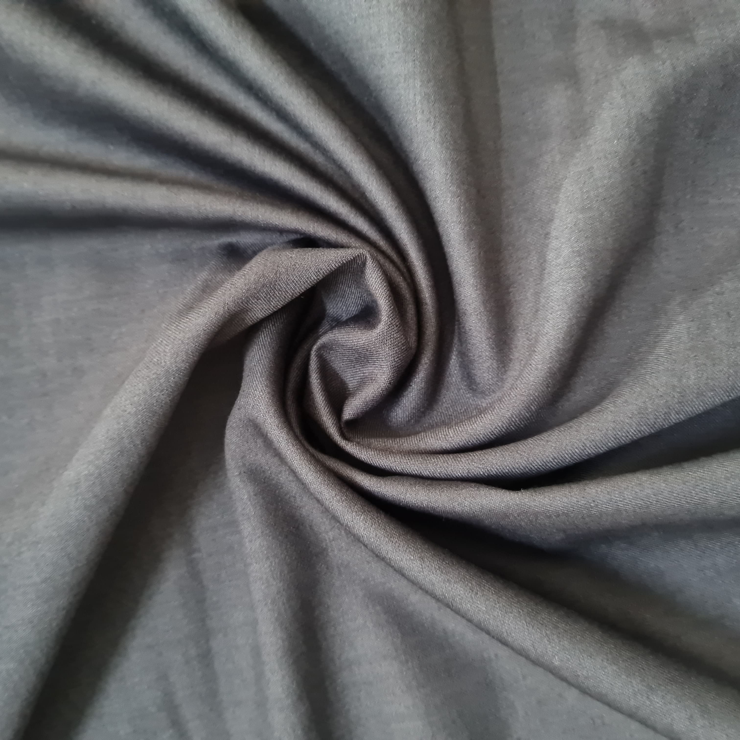 Charcoal Grey Solid Premium Zupi Suiting Fabric 17967