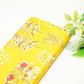 Mustard Floral Print Bemberg Gaji Silk Fabric 02030 GT-18021