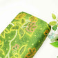 Green Bandhani Print Bemberg Gaji Silk Fabric 02030 GT-18024