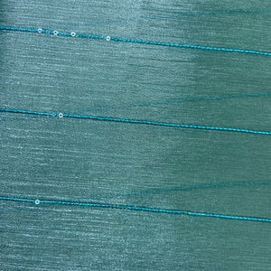 Sea Green Embroidery Chiffon Organza Fabric