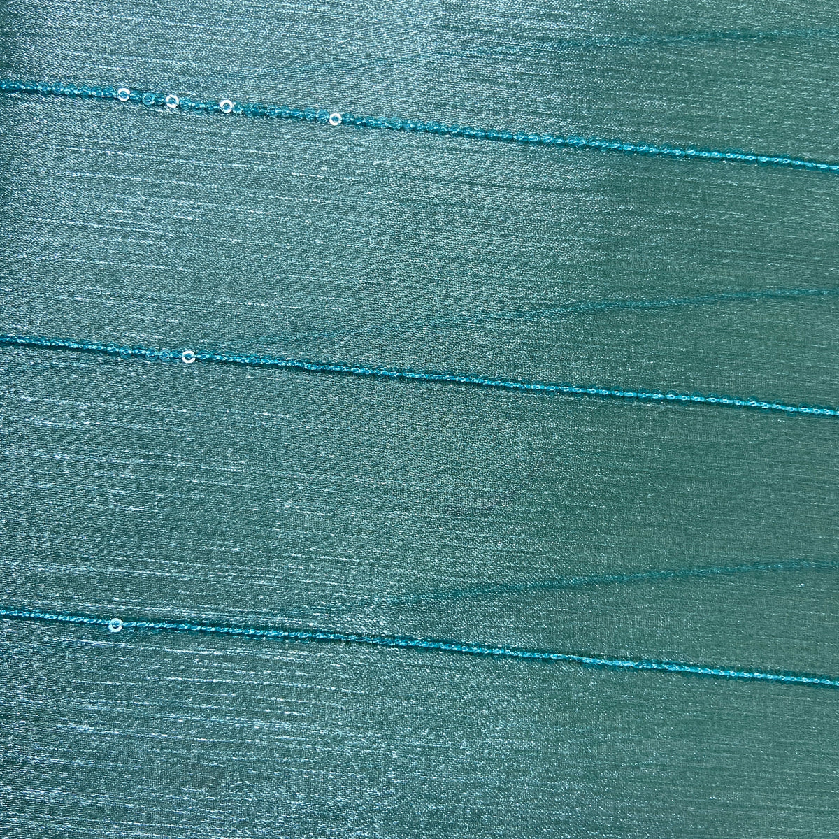 Sea Green Embroidery Chiffon Organza Fabric