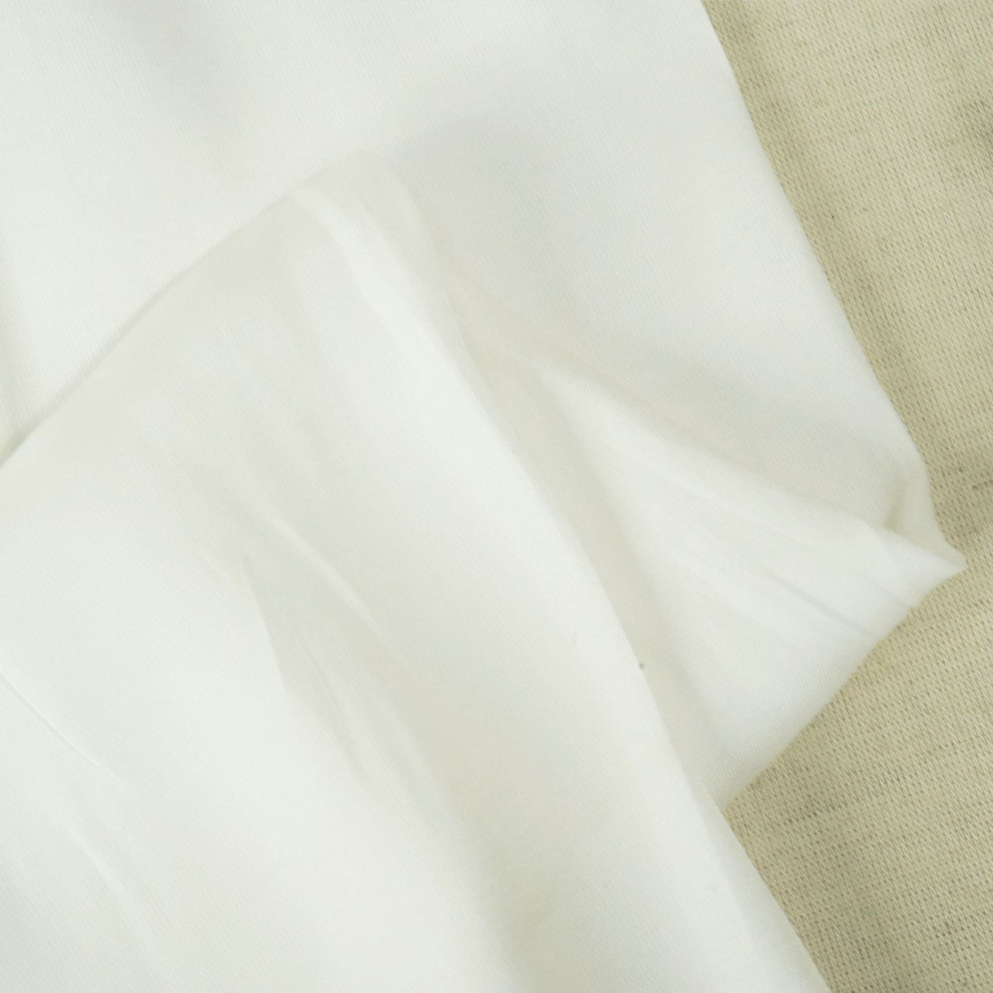 White Solid Dyeble Modal Satin Fabric 988 MN-18049