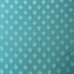 Ocean Blue Zari Traditional Jacquard Cotton Silk Patola Dyeable 18066