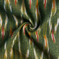 Green Ikkat Print Cotton Fabric 18115