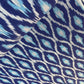 Royal Blue Ikkat Print Cotton Fabric 18131