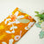 Orange Floral Print Crepe Fabric 1451 18136