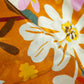 Orange Floral Print Crepe Fabric 1451 18136
