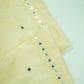 Yellow Mirror Embroidery Russian Silk Fabric SB-18370