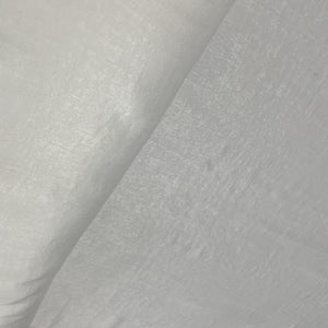 White Solid Chanderi Velvet Fabric 18417