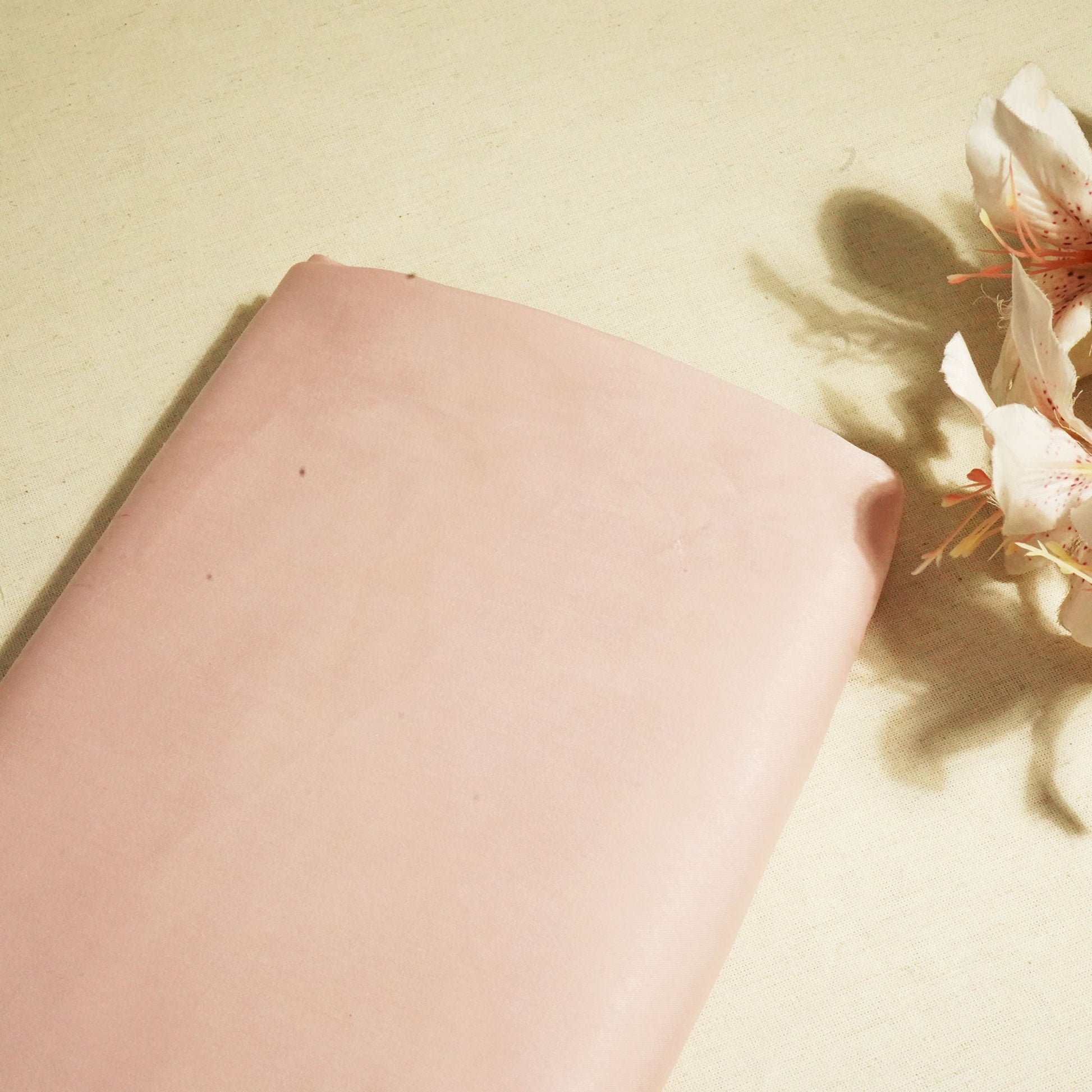 Light Pink Solid Chanderi Velvet Fabric 2030 AF-18428