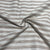 Khaki Stripes Print Cotton Linen Fabric 18440
