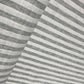 Off White Green Stripes Print Cotton Linen Fabric 18442