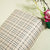 Light Brown Check Print Cotton Linen Fabric 09931 RS-18695