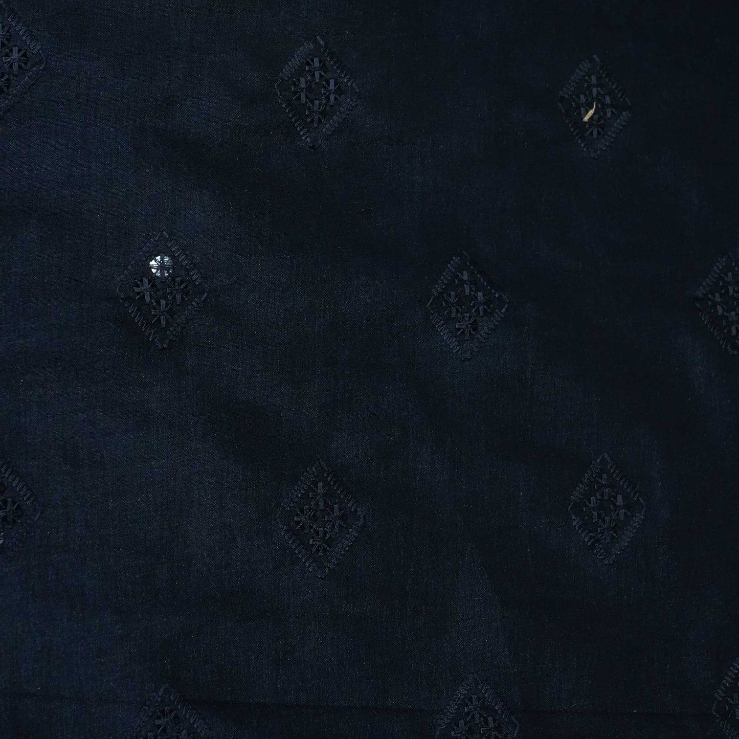 Blue Thread Sequins Embroidery Russian Silk Fabric 6469 SB-18704
