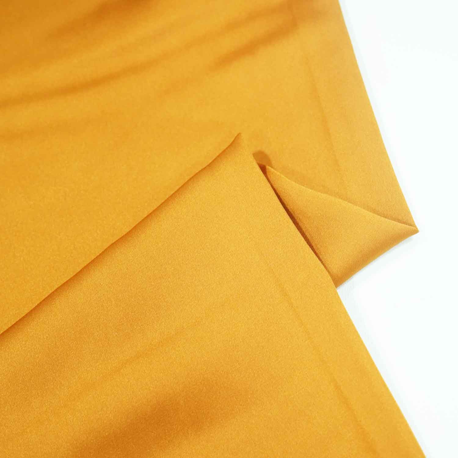 Mustard Solid Zara Satin Fabric AF-18714 - TradeUNO