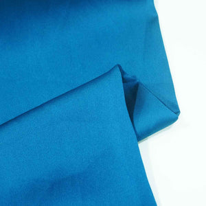 Teal Blue Solid Zara Satin Fabric AF-18722 - TradeUNO