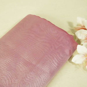 Pink Solid Plain Tissue Fabric 332 KR-18753