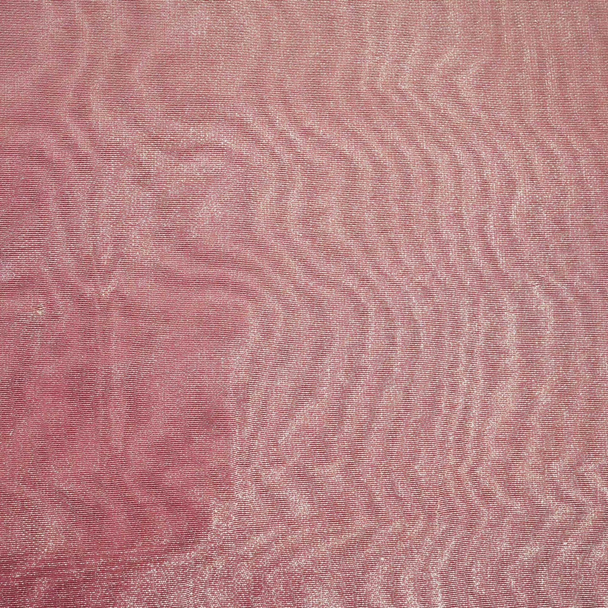 Pink Solid Plain Tissue Fabric 332 KR-18753
