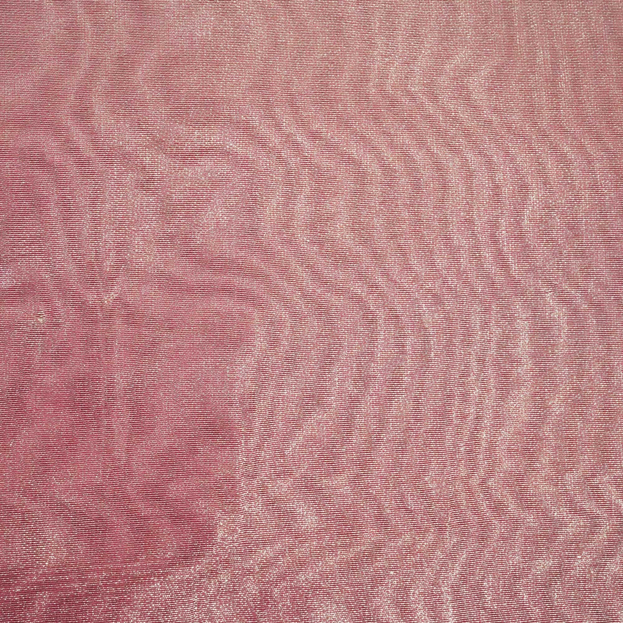 Pink Solid Plain Tissue Fabric 332 KR-18753