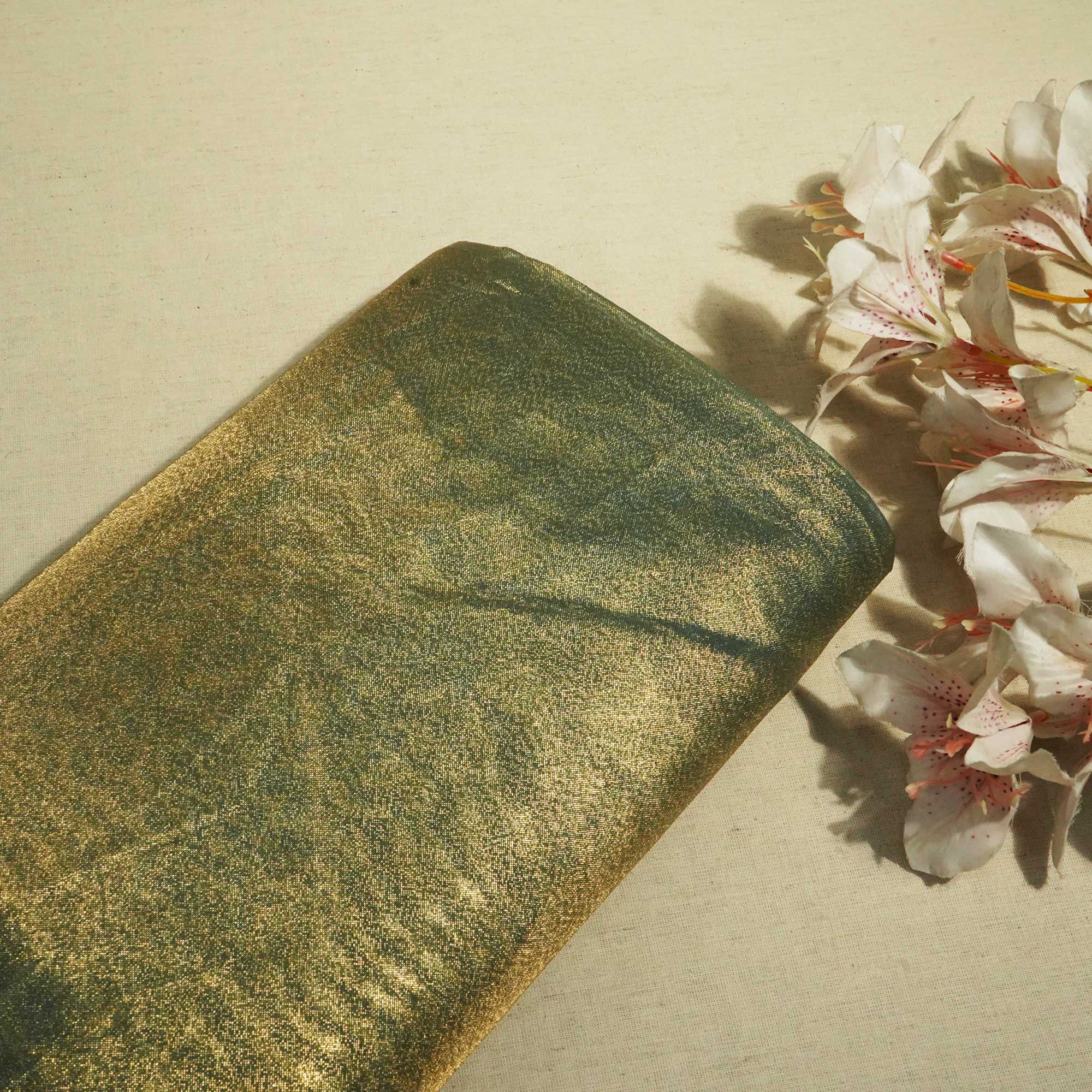 Sky Blue Solid Plain Tissue Fabric 332 KR-18754