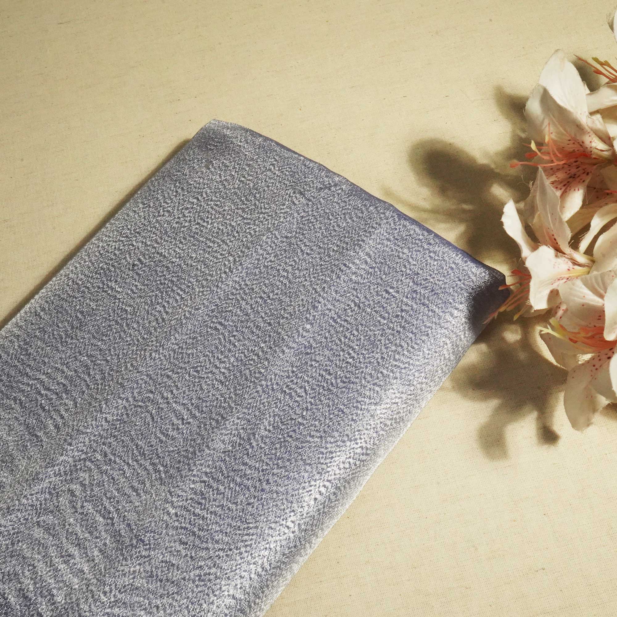 Lavender Solid Plain Tissue Fabric 332 KR-18757