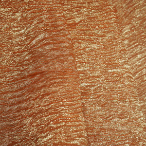 Dark Orange Solid Crushed Tissue Fabric 332 KR-18767