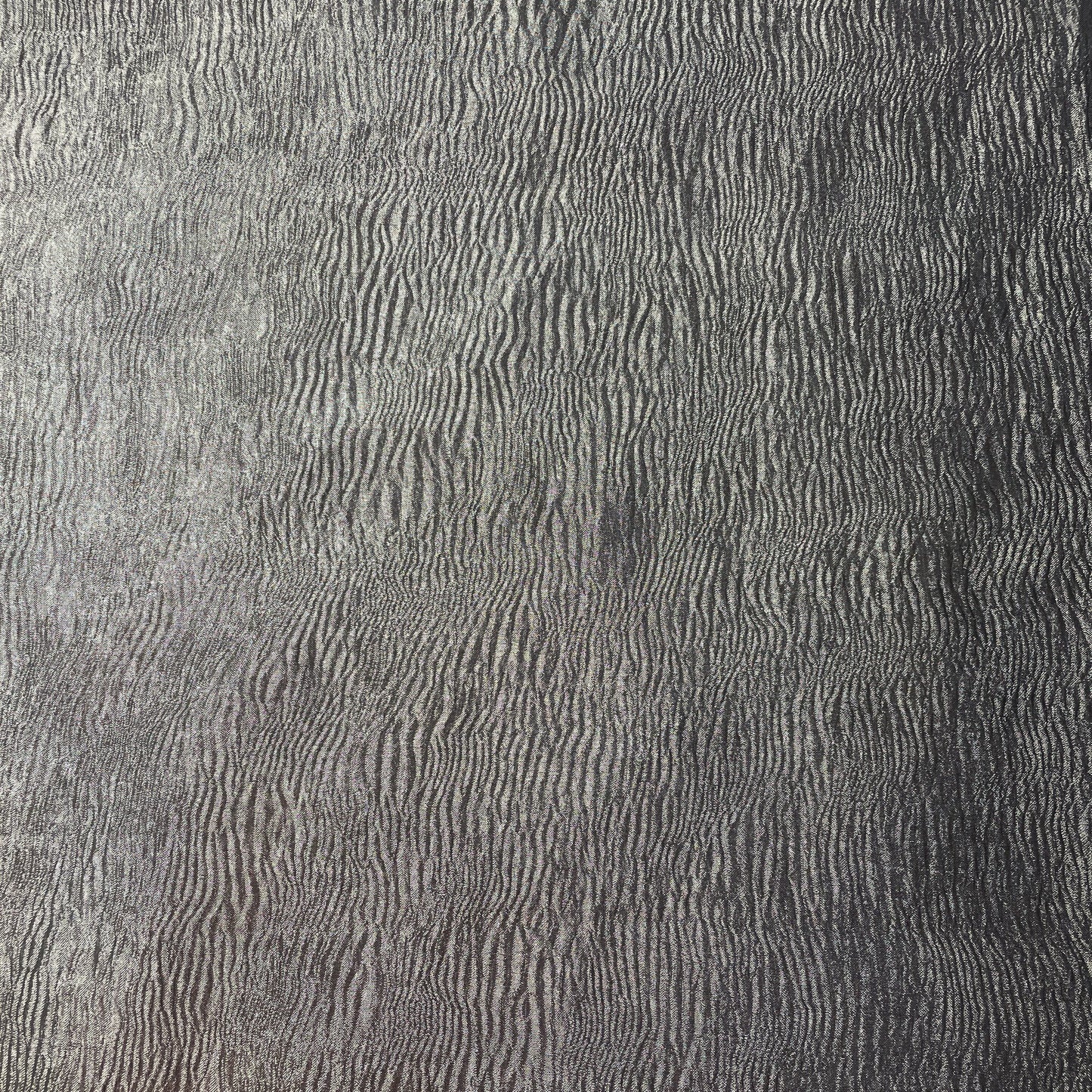 Dark Grey Solid Crushed Tissue Fabric 18769