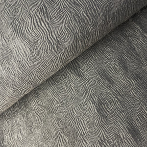 Dark Grey Solid Crushed Tissue Fabric 18769