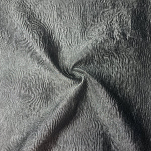 Grey Solid Crushed Tissue Fabric 18774