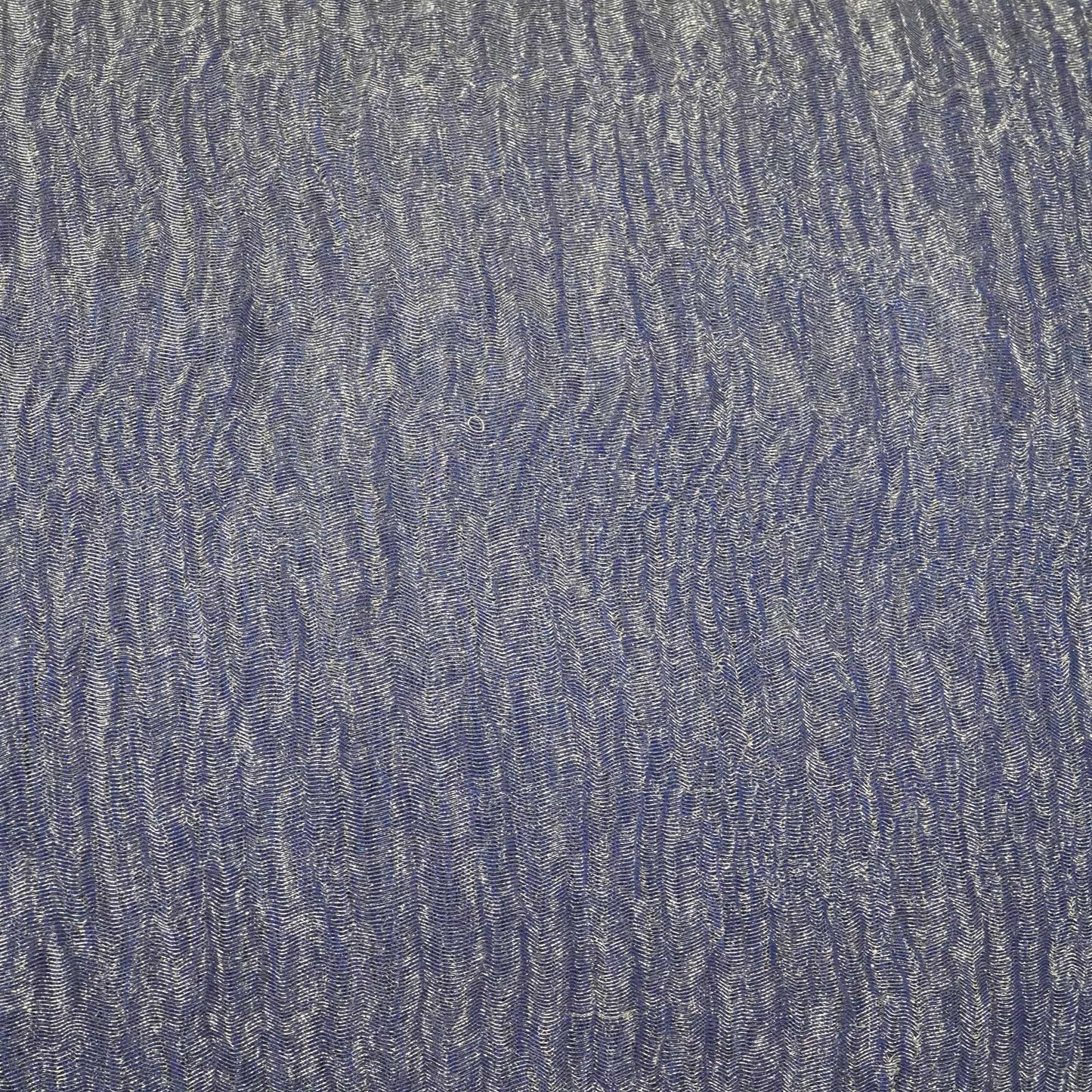 Royal Blue Solid Crushed Tissue Fabric 332 KR-18776