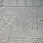 White Dyeable Sequins Embroidery Georgette Fabric 18786