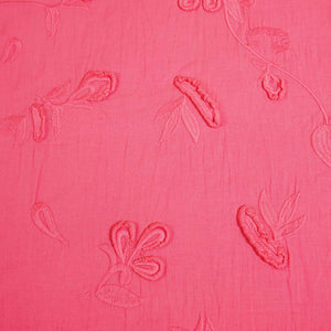 Pink Floral Cutdana Embroidery Tissue Fabric 02355 GT-18817