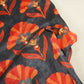 Grey Floral Mirror Hand Embroidery Chinnon Chiffon Fabric 02355 GT-18819