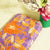 Purple Floral Gota Embroidery Crepe Fabric 2324 GT-18876