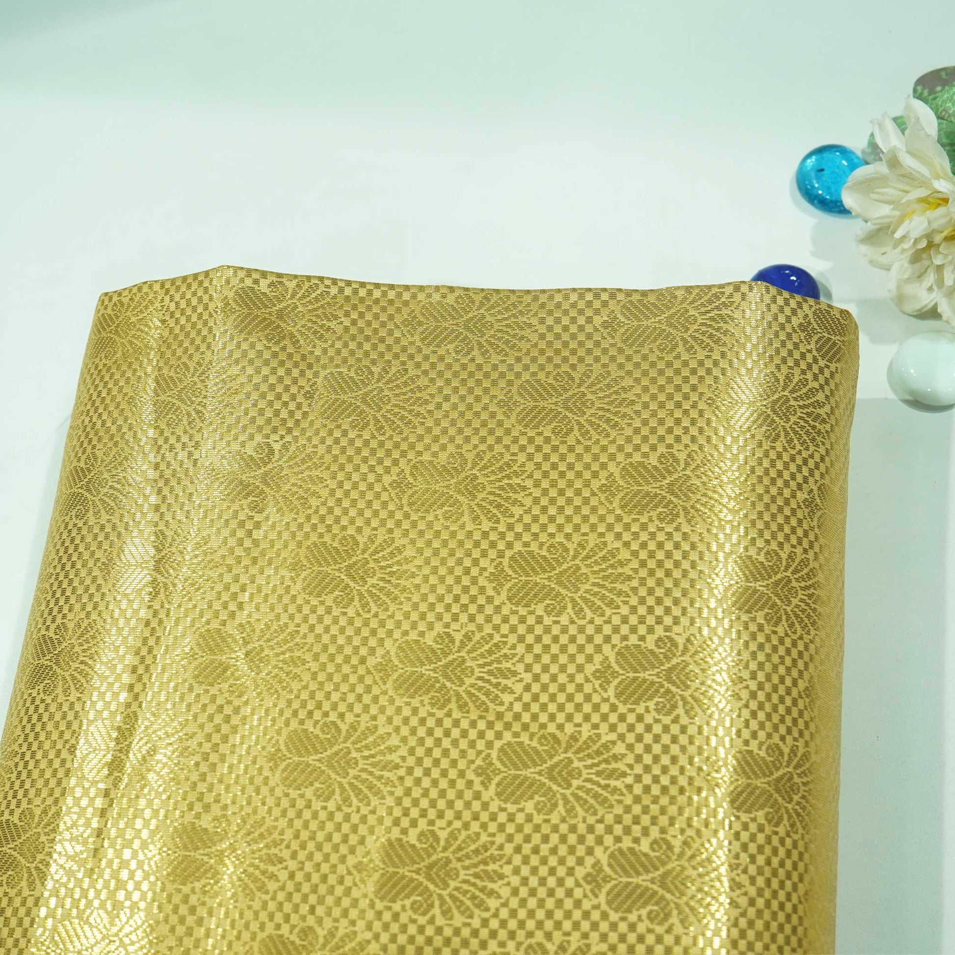 Golden Zari Tanchui Brocade 343 KRE-19188