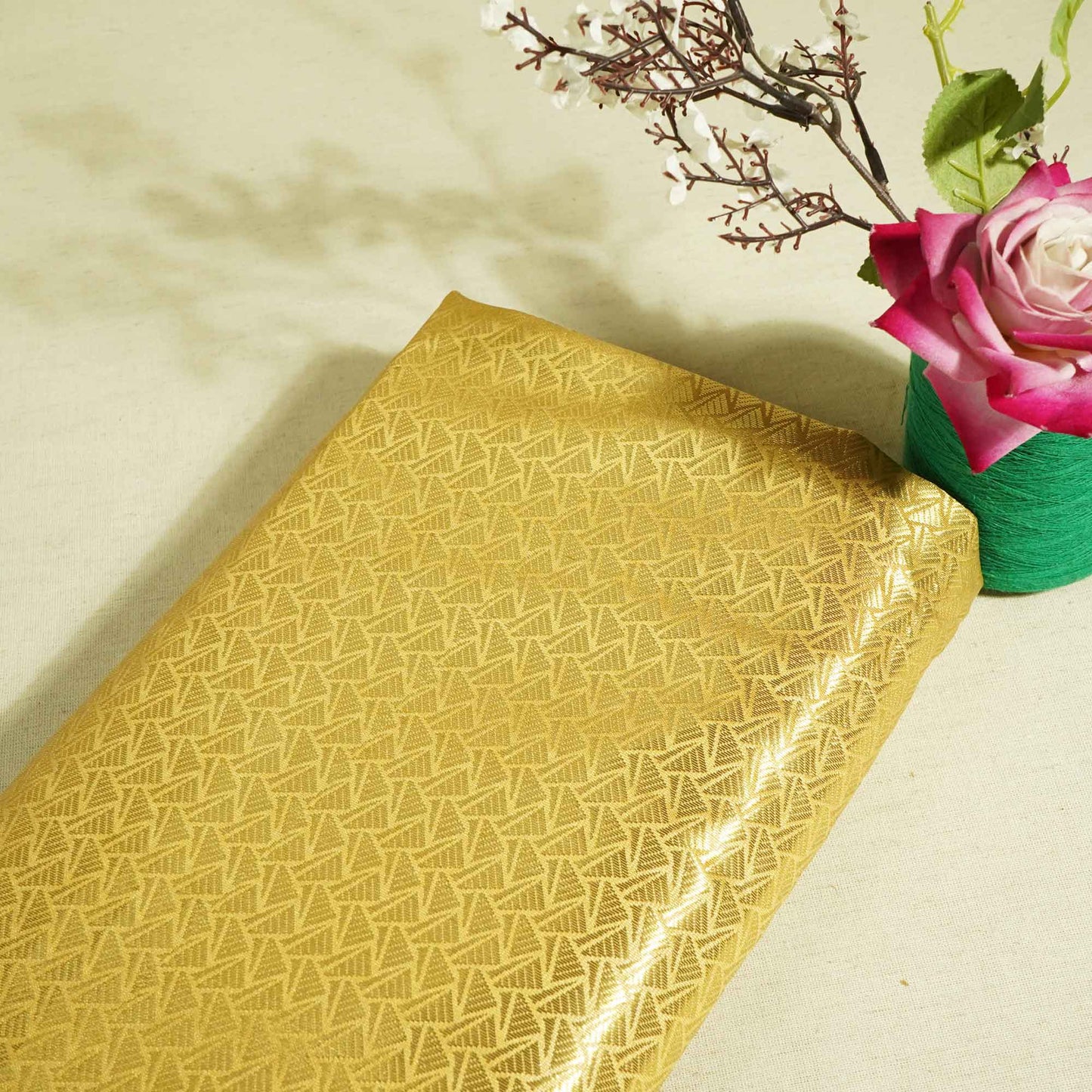 Golden Zari Tanchui Brocade 347 KRE-19193